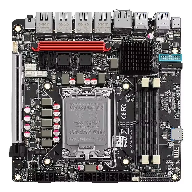 Lga 1700 Ddr5 Itx Motherboard - Placa base vPro Q670 NAS Max