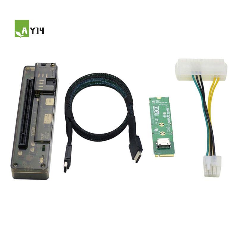 External Gpu Dock Pcie 4.0 Oculink - Adaptador AY14 -M.2 MKEY a OCULINK