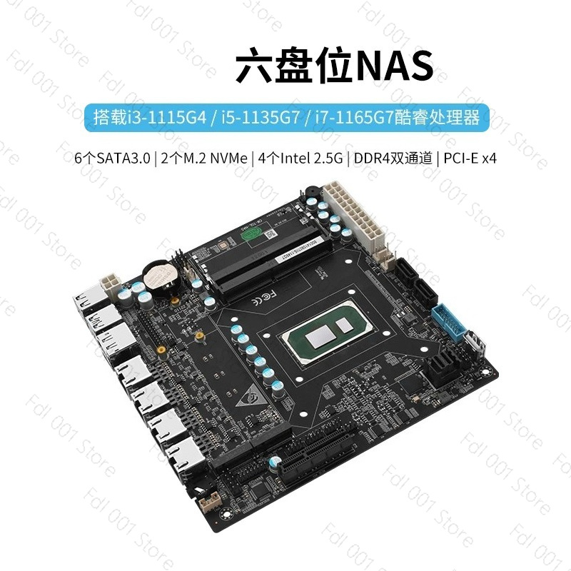 Nas Motherboard N100 6 Sata - Tarjeta Madre NAS N5105 8505 N100