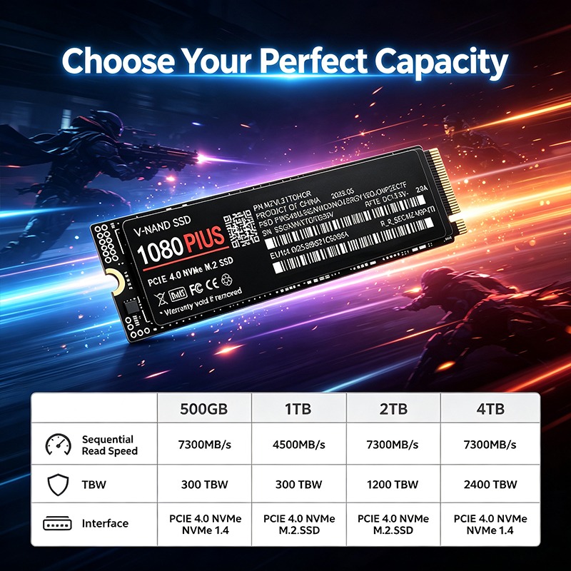Unidad de estado sólido 1080 P - M.2 Nvme 4Tb Pcie 4.0 Ssd reseña y precio