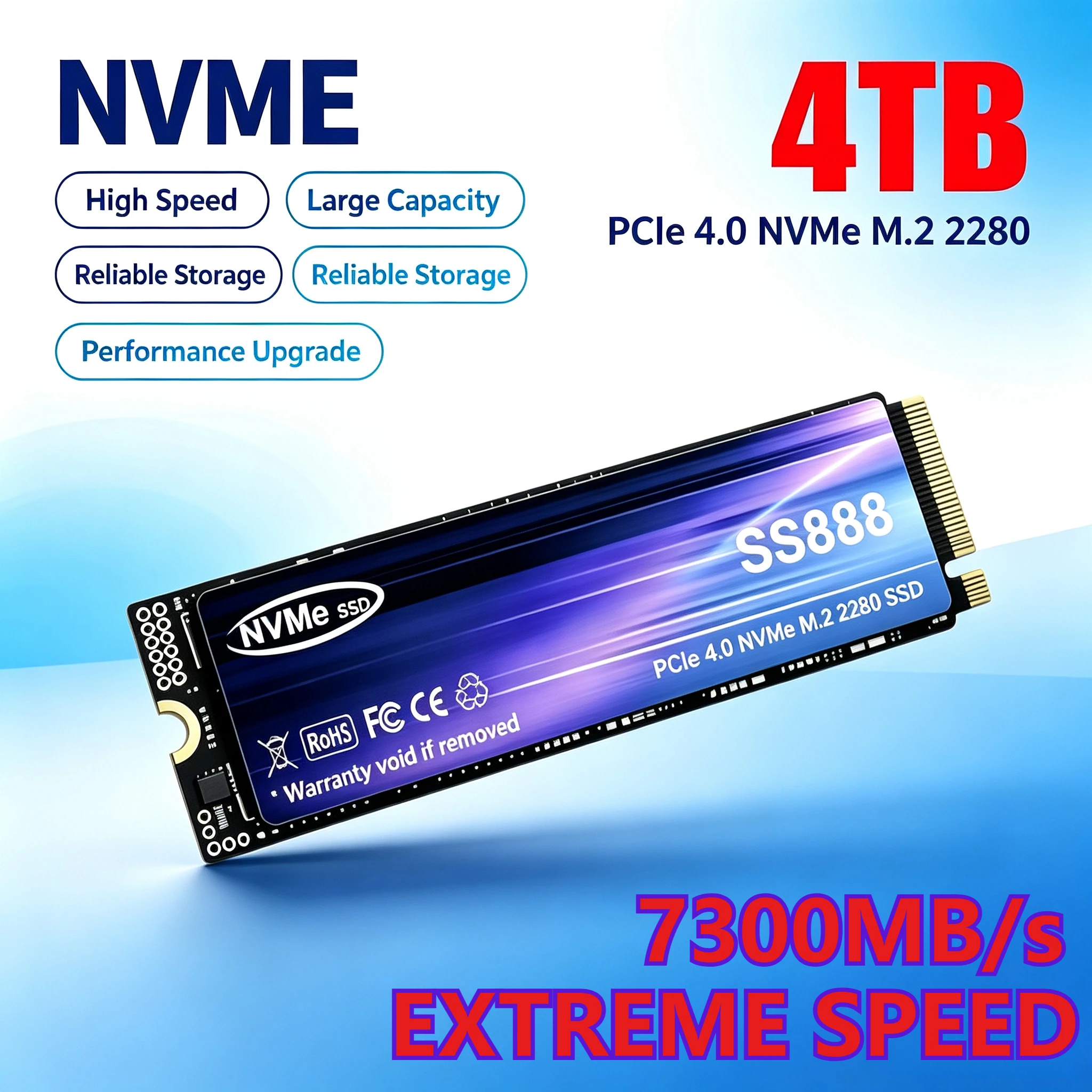 Nuevo disco duro SSD M.2 SS888 - M.2 Nvme 4Tb Pcie 4.0 Ssd reseña y precio