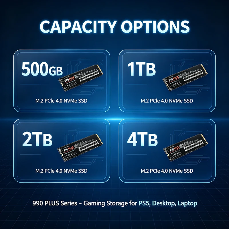 SSD NVMe PCIe 4.0 M.2 990 Plus - M.2 Nvme 4Tb Pcie 4.0 Ssd reseña y precio